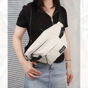 New Unisex Nylon Fanny Pack White 141